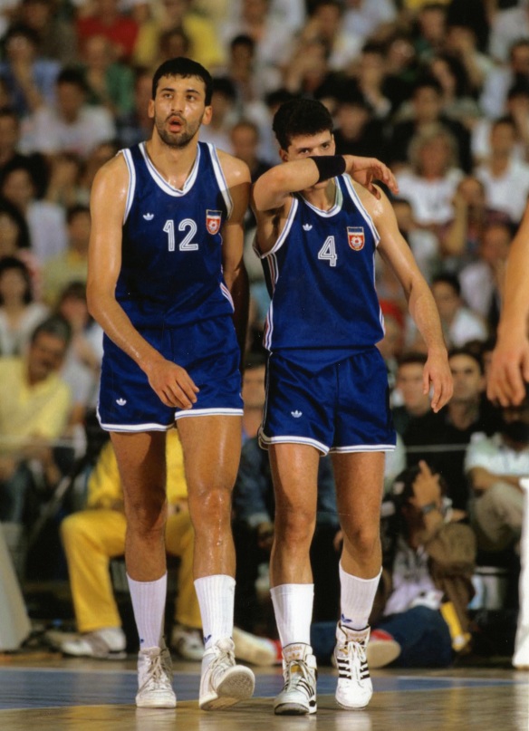 Vlade und Drazen, Zagreb '89 (Foto: Drazen Petrovic Foundation)